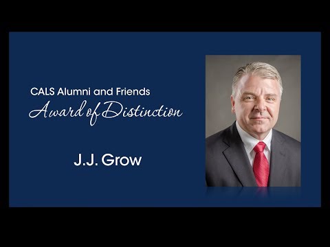 Dinner of Distinction 2018 - J.J. Grow, Award of Distinction