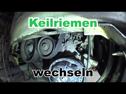 Rieppenriemen wechseln schnell und einfach . Keilriemen VW Seat Skoda Modelle. Riemen austauschen