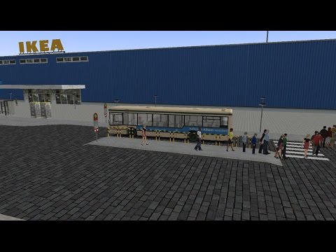 Omsi 2:Map Baumgarten, Route 19 to Ikea West, Man NL202