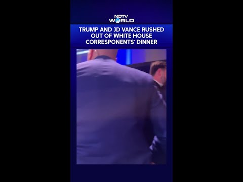 Trump And JD VP Vance Rushed Out Of White House Corresponents' Dinner