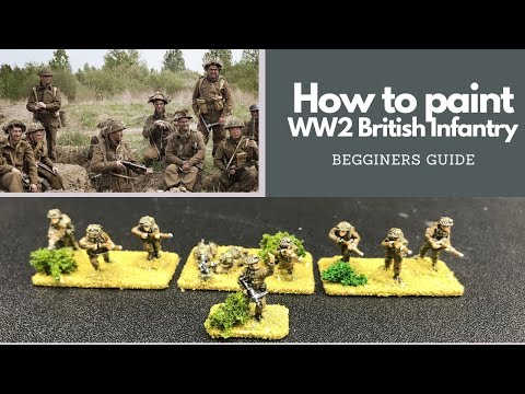 Step-by-Step Guide: Painting British WW2 Infantry Miniatures with Precision 🎨🇬🇧