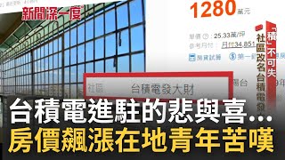 "積"不可失望房興嘆"? 台積電進駐高雄! 創大量就業機會同時飆高在地房價 南漂民眾苦笑稱高房價"買不下去" 一起探訪在地居民對台積電悲與喜｜主持人 林容安｜【新聞深一度】20220814｜三立新聞台