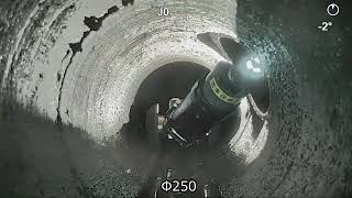 RV SAT2 本管から取付管に挿入する動画（下水道）