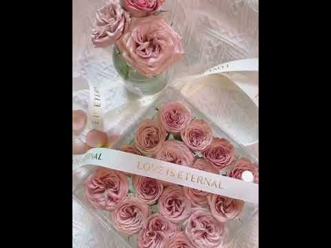 Transparent Acrylic Flower Box Valentine's Day Birthday Gift Box