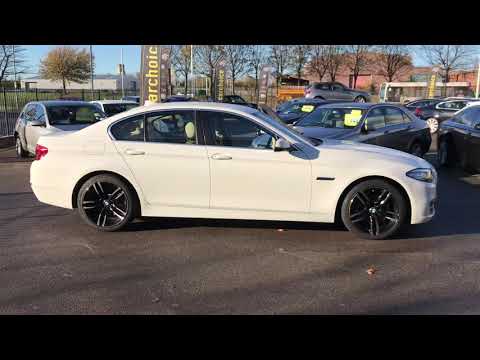 2015 white BMW 5 Series 2.0 520d SE