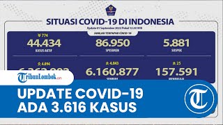 Update Covid-19 per 2 September 2022, Kasus Baru Turun Lagi, Ada 3 616 Kasus