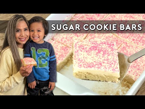 SUGAR COOKIE BARS | HOW TO MAKE THE MOST DELICIOUS SUGAR COOKIE BARS