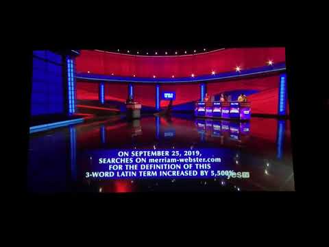 FUNNY Final Jeopardy 😜 “words in the news” - College Championship 2020 Day 5 (4/10/20)
