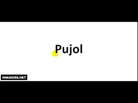 How to pronounce Pujol