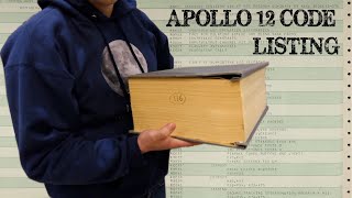 Apollo 12 Source Code: Looking the original flown code printout and the 1202 error fix