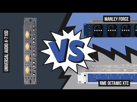 Preamp shootout: RME OctaMic XTC vs. Universal Audio 4-710d and Manley Force