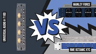 Video thumbnail for Preamp shootout: RME OctaMic XTC vs. Universal Audio 4-710d and Manley Force by Producing Bonedo