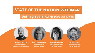 State of the Nation Webinar - Uniting Social Care Advice Data | Access Social Care