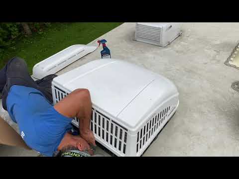 How to replace a Dometic AC unit Blowing warm air on an RV / camper, 13500btu A/C PART 2