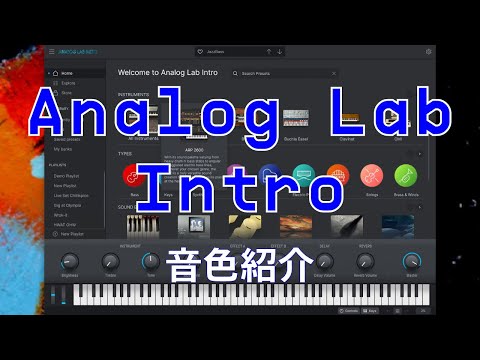 Arturia Analog Lab Intro 音色紹介