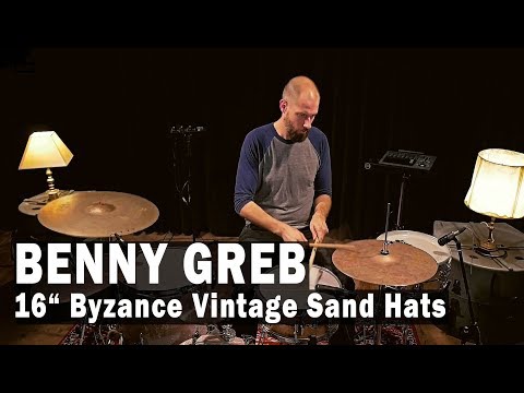 Meinl B16SAH 16" Byzance Vintage Sand Benny Greb Hi-Hat (Pair) Cymbals w/ Demo Video image 2