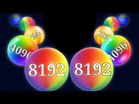 Satisfying Mobile Game/ Ball Run 2048 in Infinity mod vs happy cubes 2048 gameplay new part #2