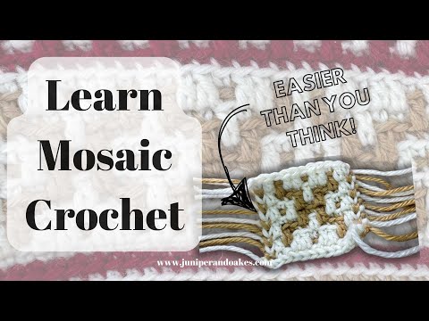 Learn how to crochet this EASY overlay mosaic crochet pattern!