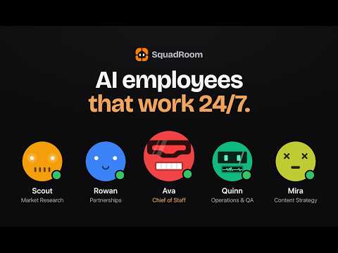 Meet SquadRoom: AI Employees That Work 24/7