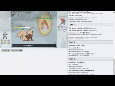 Pokemon (UU) Showdown Session #2 - Choice Band Arcanine