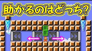 どっちが選ぶと生き残れる!?正解を導き出せ【マリオメーカー２実況】