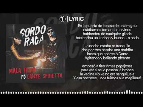 GORDO RATA - Mala Fama, Dante Spinetta - LETRA