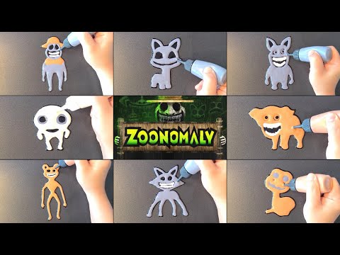 Zoonomaly Pancake Art - Zookeeper, Smile Cat, Monster Rabbit, Friendly Frog, Monster Elephant ...