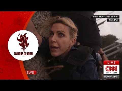 A CNN reporter forced to take shelter on the ground like Israelis have been forced to do for 3 days.