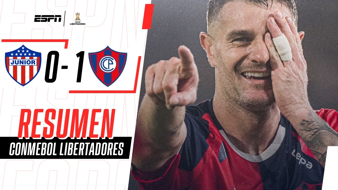VEGETTI METIÓ UN GOL DE OTRO PLANETA Y CERRO GANÓ EN COLOMBIA | Junior 0-1 Cerro Porteño | RESUMEN