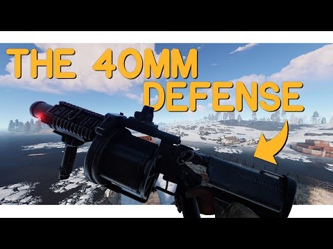 Rust - Defending An OFFLINE Raid With Grenade Launchers!