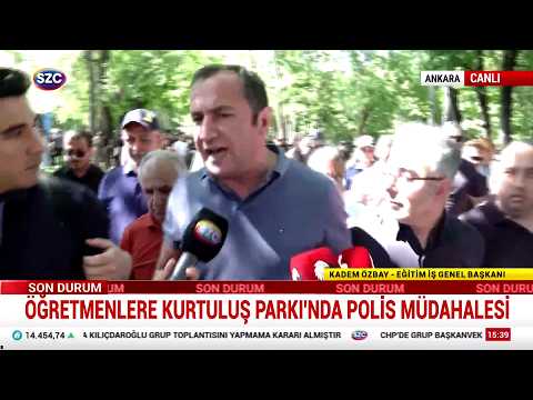 Eğitim-İş Genel Başkanı Kadem Özbay - Öğretmenlere Polis Müdahelesi - Sözcü TV