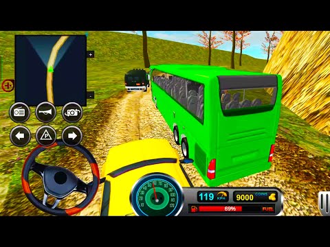 Uphill Offroad Bus driving simulator - Tourist Passengers Bus Game #33 – Best Gameplay (Android iOS)