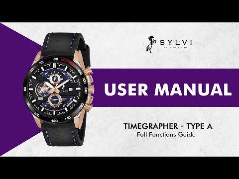 SYLVI Timegrapher Type A User Manual⌚ | How To Use Chronograph Watch Guide❓ Step by Step