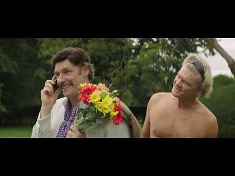 Mindhorn (2016) awkward flowers scene
