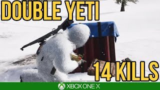 DOUBLE YETI POWER - 14 KILLS! / PUBG Xbox One X