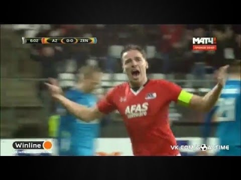 ✰ Ben Rienstra Goal - AZ Alkmaar Vs Zenit 1-0 Europa League 𝟐𝟎𝟏𝟔