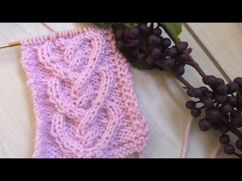 Herz Zopfmuster stricken