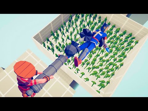 WHO CAN SURVIVE CANNON + ZOMBIE PIT | TABS Totally Accurate Battle Simulator