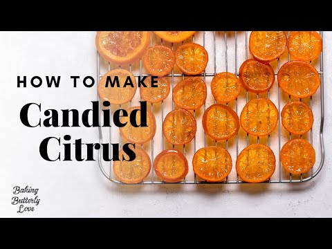 Candied Citrus Slices for Cake Decorating