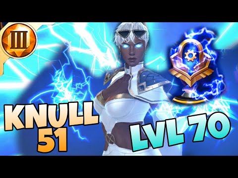 Lvl 70 *STORM* vs KNULL STAGE 51..!! MIGHTY JUDGEMENT // MARVEL FUTURE Fight // MFF // F2P