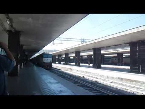 E656.024 in partenza con l' IC 518 "Tirreno" Roma Termini - Ventimiglia