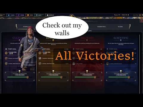 Civ 7 Quad Victory on Diety! First Impressions of New Victory Conditions, Tips and Tricks