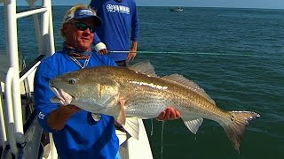 Ocean Fishing for Monster Redfish on the Florida Space Coast