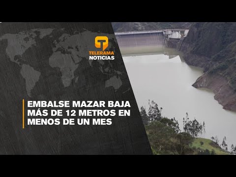 Embalse Mazar baja más de 12 metros en menos de un mes
