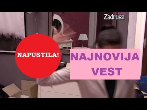 NAPUSTILA - BEŽII POTPUNI ŠOOOK - Odustala od svega - ON je  KRIIIVAC #zadruga #zadrugainfo