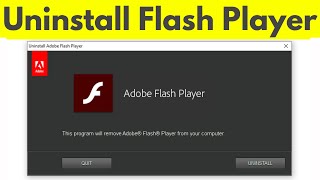 How To Uninstall Flash Player On Windows 10 | Remove Adobe Flash Player