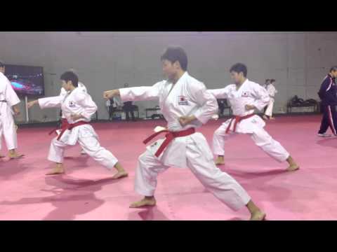 Japan National Karate Team : "Jion" training @ WKF World Championship 2012
