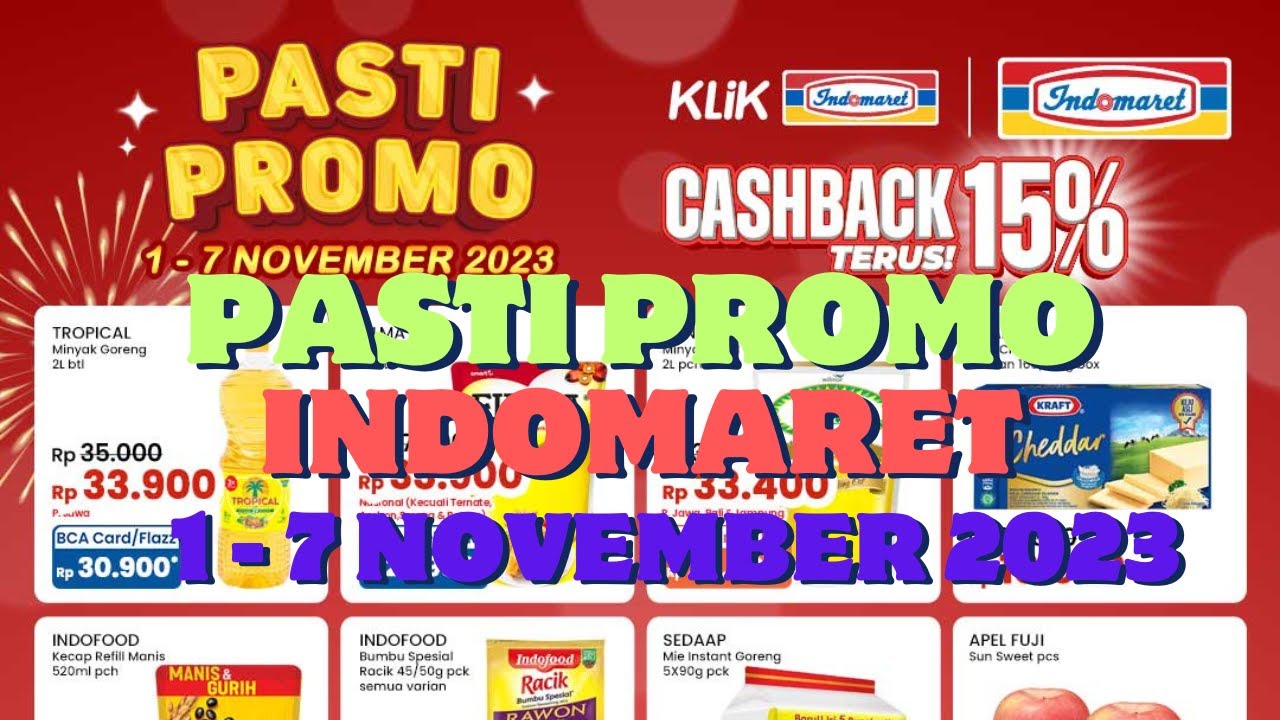 PASTI PROMO Indomaret Terbaru 1 - 7 November 2023
