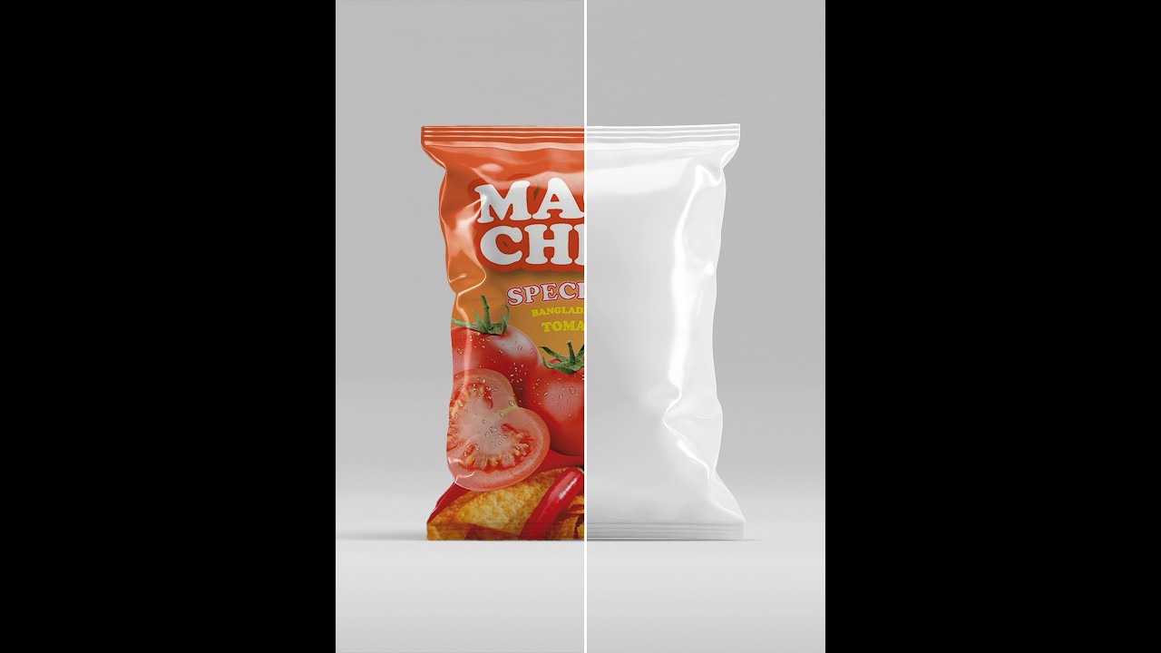 Adobe Photoshop 2025 Tricks - How to create Snack Bag mockup #ducthangds