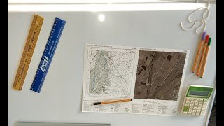 Mapwork distance on a Topographic Map